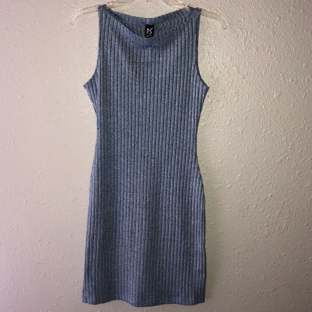 Ps Perseption bodycon midi dress size S/M Blue